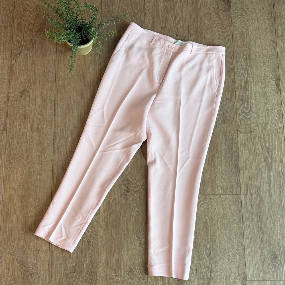 MICHAEL KORS COLLECTION BLUSH PINK FULLY LINED TROUSERS SIZE 14 RETAILS $890
